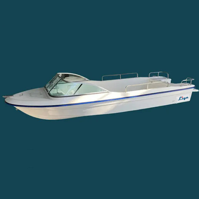 Liya 19.8Feet/6M double hulls fiberglass boat for 8people
